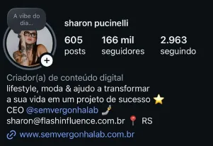 Perfil depois do método: 166 mil seguidores